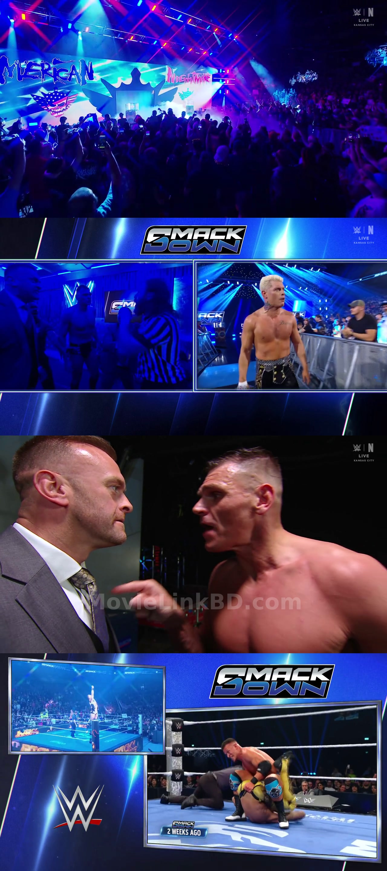 Screenshot of WWE Friday Night SmackDown (19th June 2026) &bull; Hindi + English on MovieLinkBD