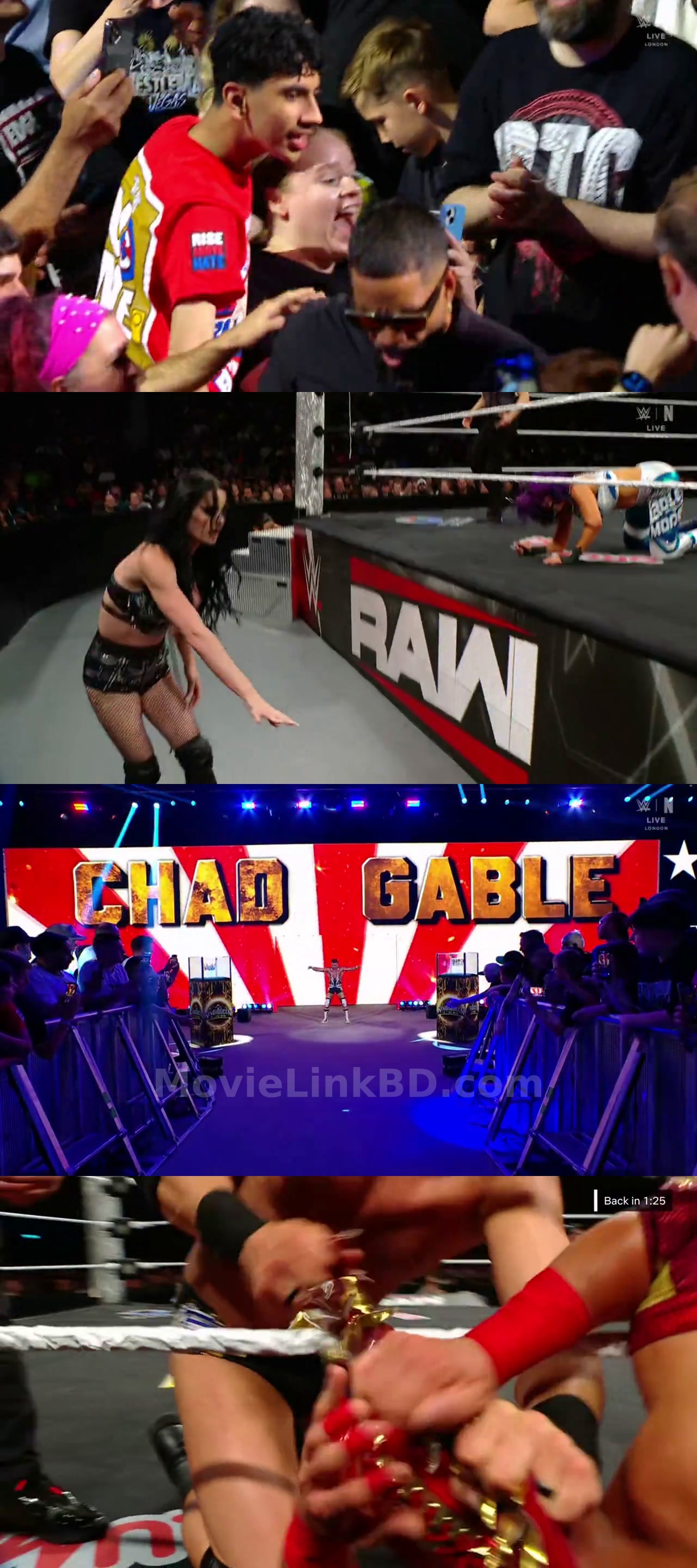 Screenshot of WWE Monday Night Raw (23 June 2026) &bull; English on MovieLinkBD