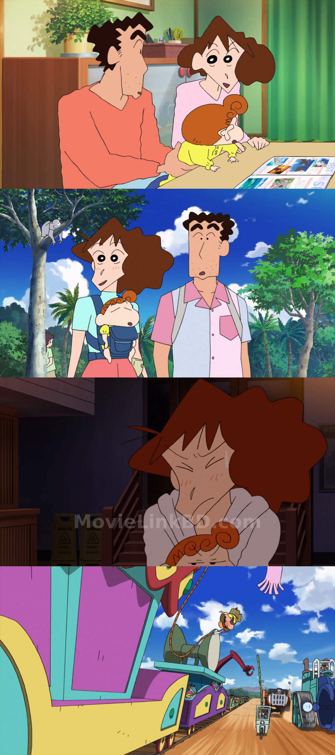 Screenshot of Crayon Shin-chan: Honeymoon Hurricane ~The Lost Hiroshi~ (2019) &bull; Hindi + Japanese on MovieLinkBD
