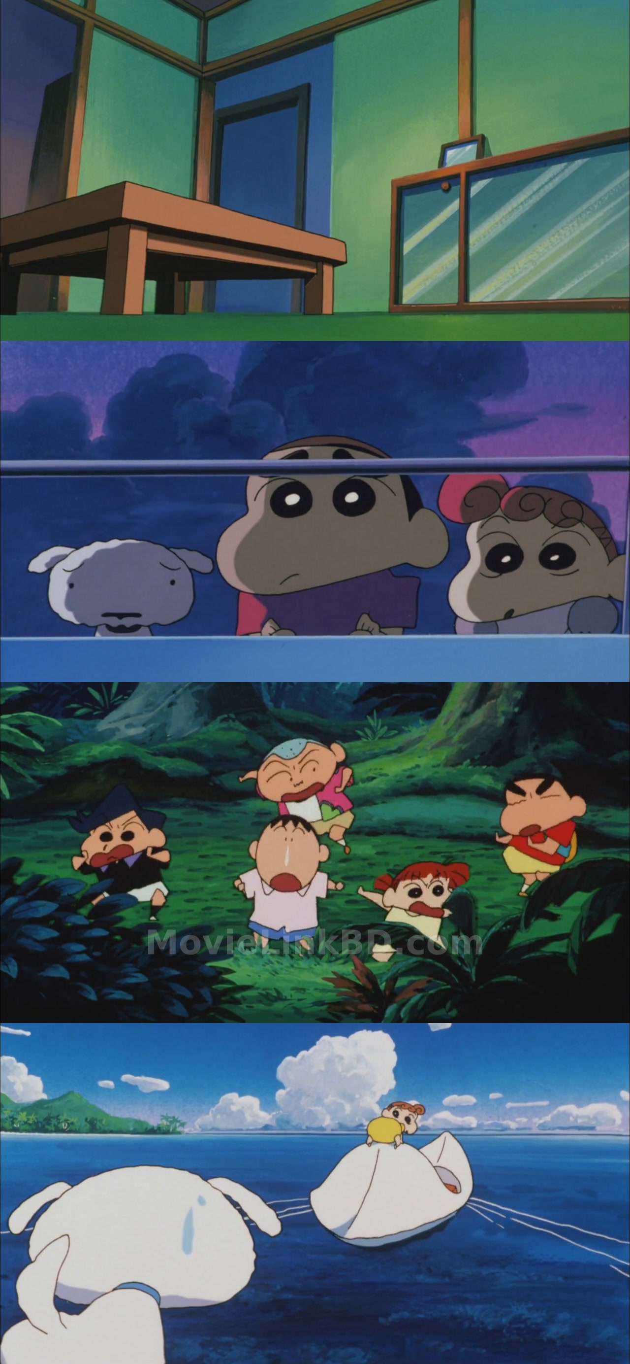 Screenshot of Crayon Shin-chan: A Storm-Invoking Jungle (2000) &bull; Japanese + Hindi on MovieLinkBD