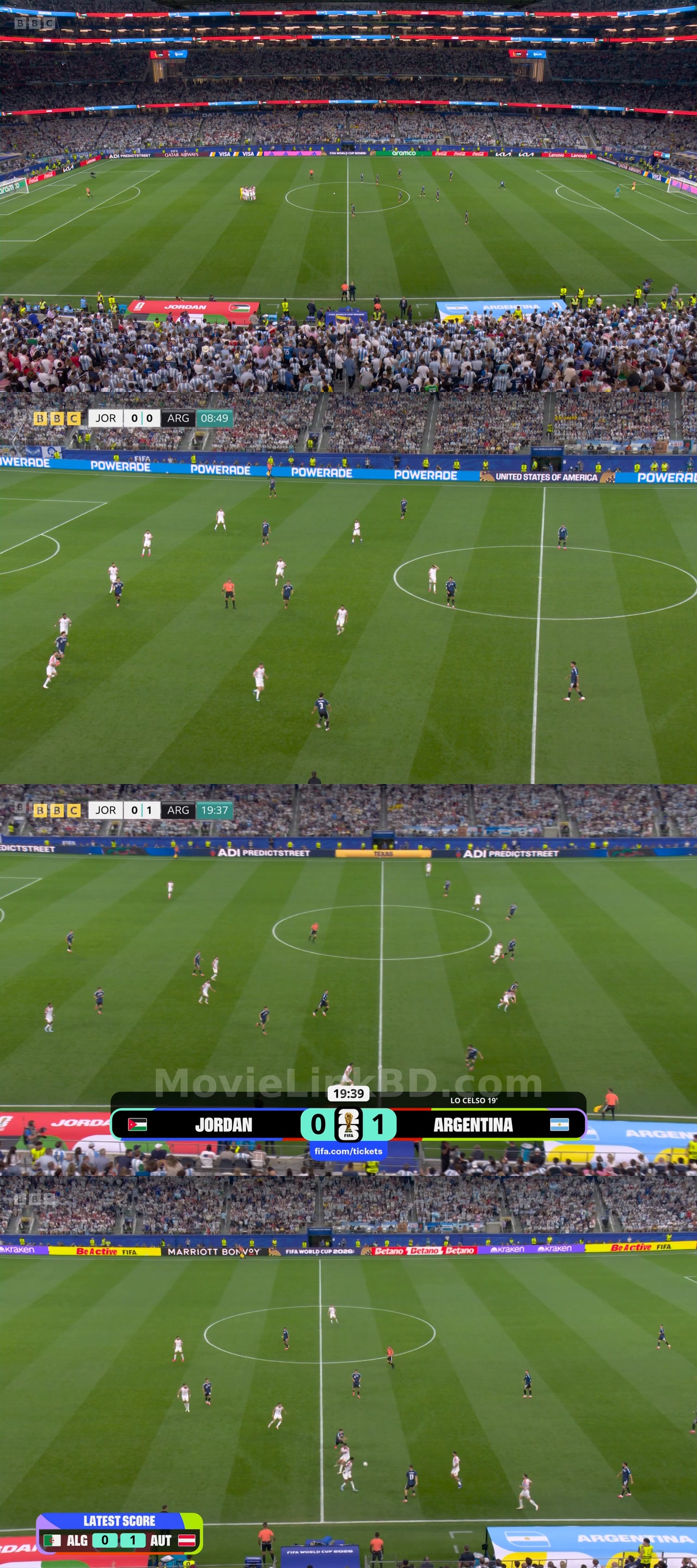 Screenshot of FIFA World Cup  Jordan vs Argentina 27 june 2026 (2026) &bull; English on MovieLinkBD