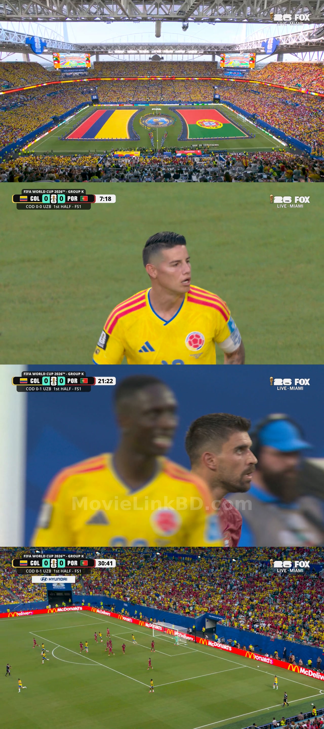 Screenshot of FIFA World Cup  Colombia vs Portugal 28 june 2026 (2026) &bull; English on MovieLinkBD