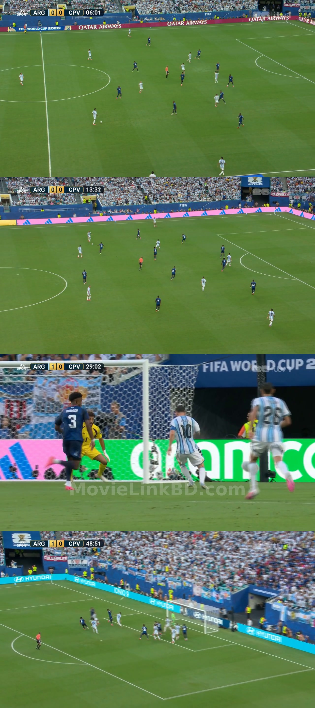 Screenshot of FIFA World Cup  Argentina vs Cape Verde - 4 July 2026 (2026) &bull; English on MovieLinkBD