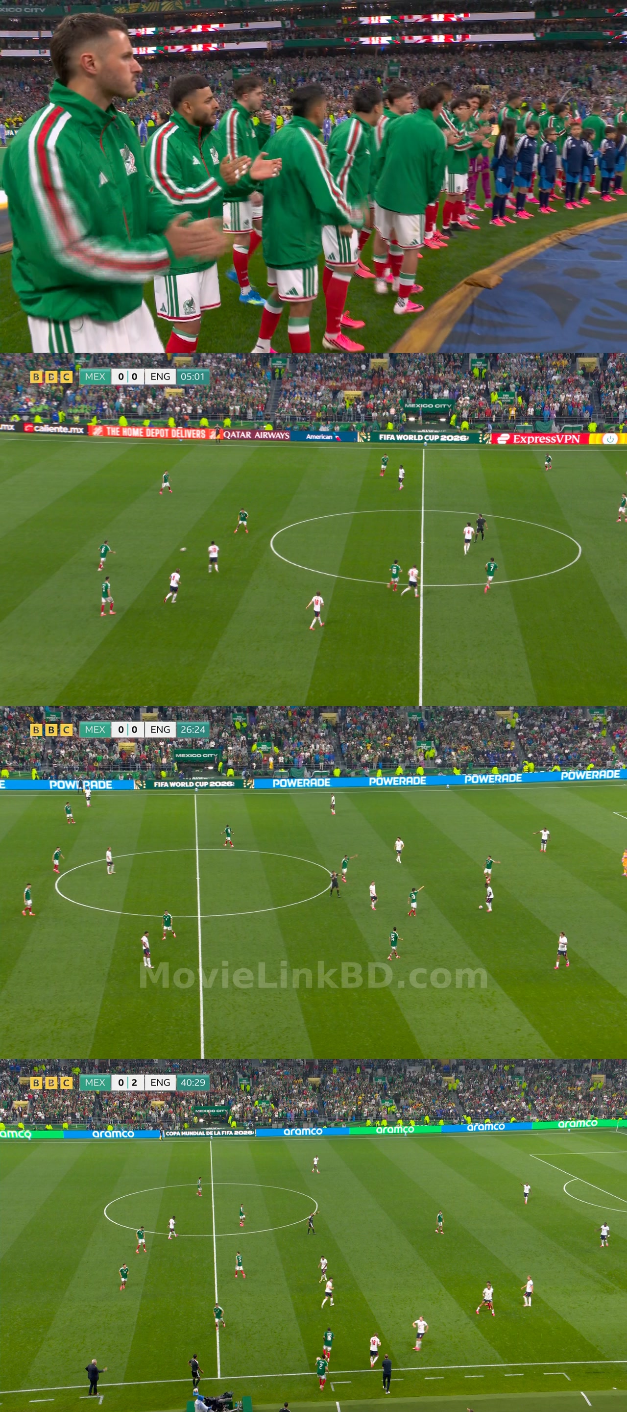 Screenshot of FIFA World Cup  Mexico vs England - 6 july 2026 (2026) &bull; English on MovieLinkBD