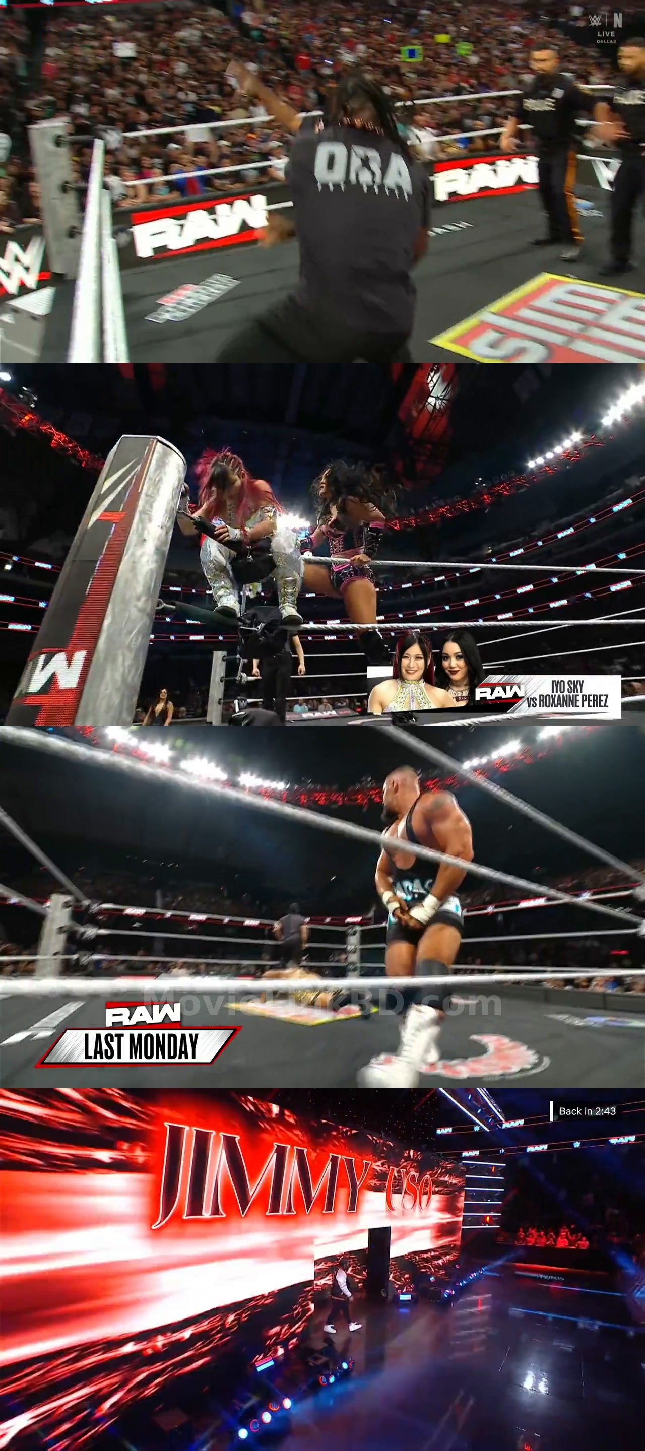Screenshot of WWE Monday Night Raw (13th July 2026) &bull; English on MovieLinkBD