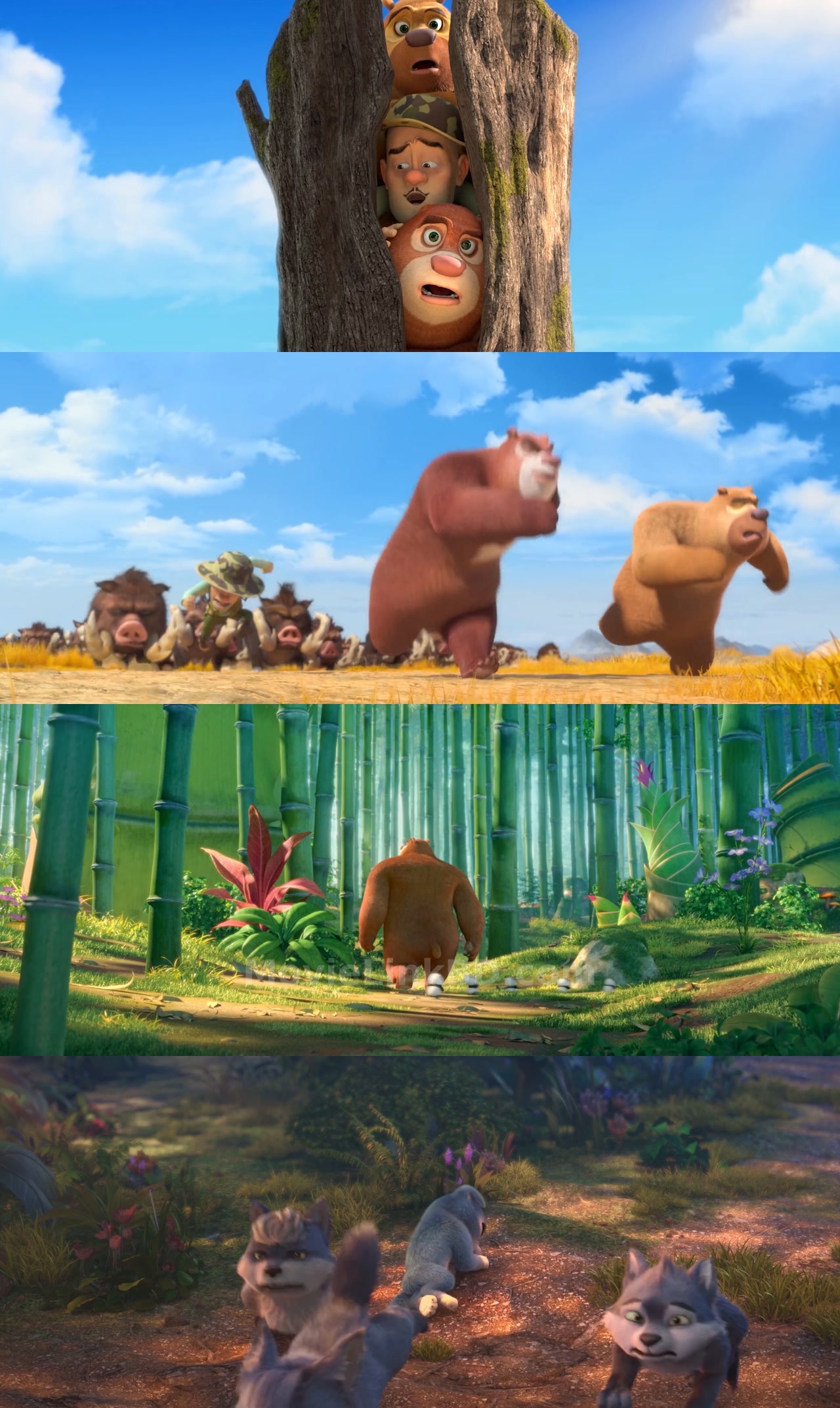 Screenshot of Boonie Bears: Blast Into the Past (2019) &bull; English + Hindi on MovieLinkBD