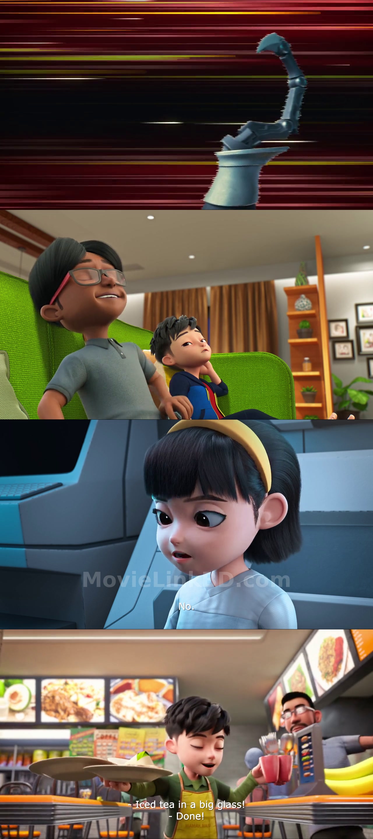 Screenshot of Ejen Ali: The Movie 2  E-Sub Added (2025) &bull; Malaysian on MovieLinkBD