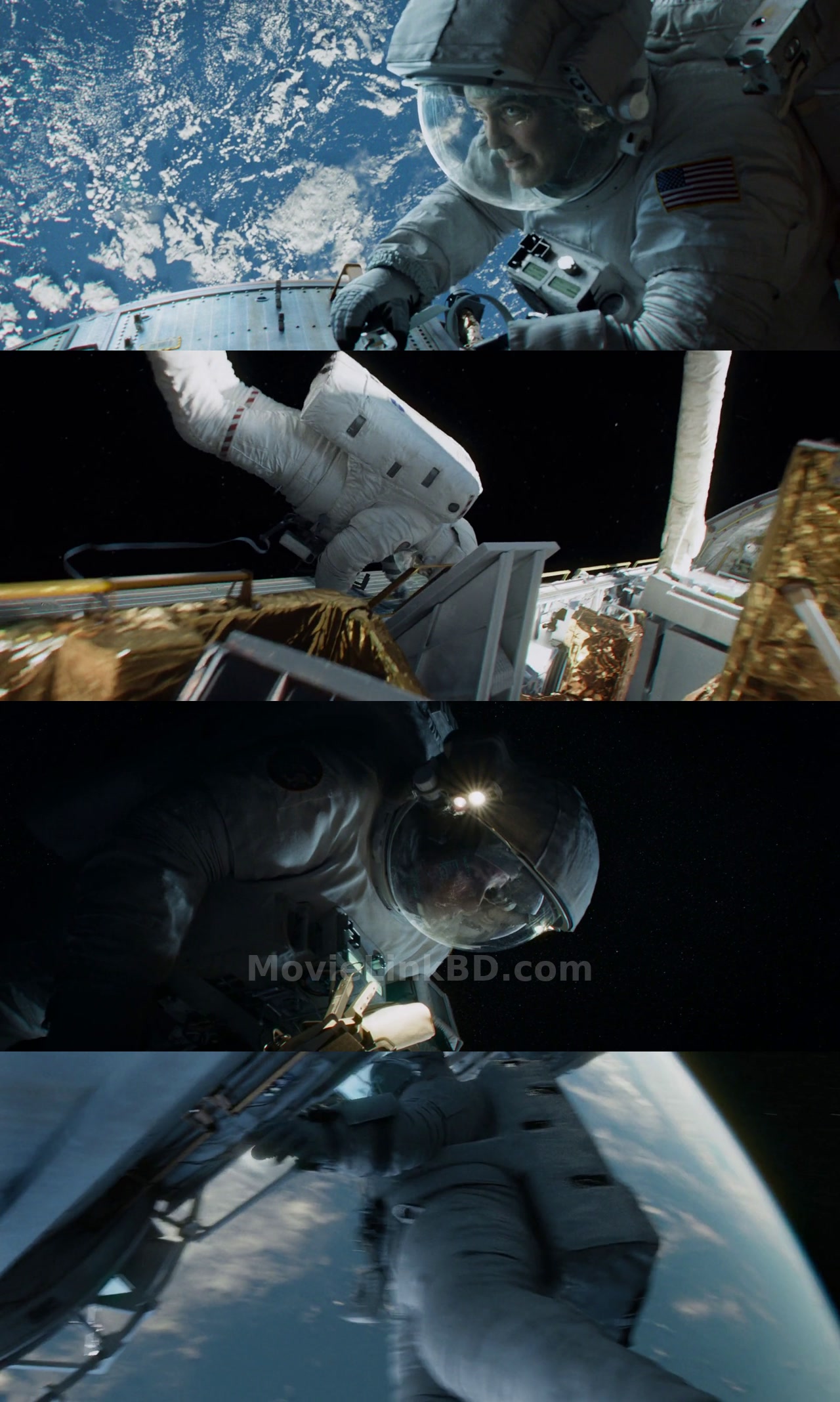 Screenshot of Gravity  Hindi ORG (2013) &bull; Hindi + Dual Audio + English on MovieLinkBD