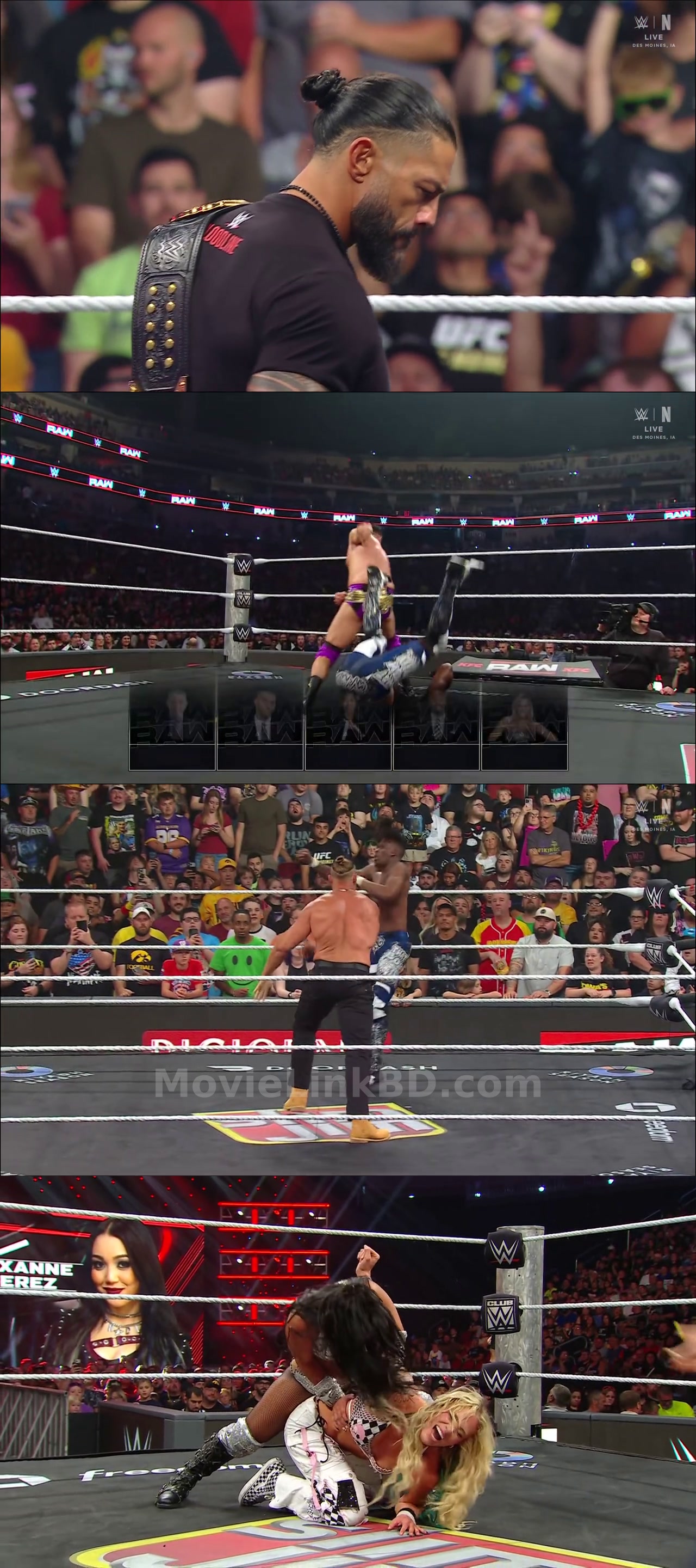 Screenshot of WWE Monday Night Raw (3rd-August 2026 &bull; Hindi + English on MovieLinkBD