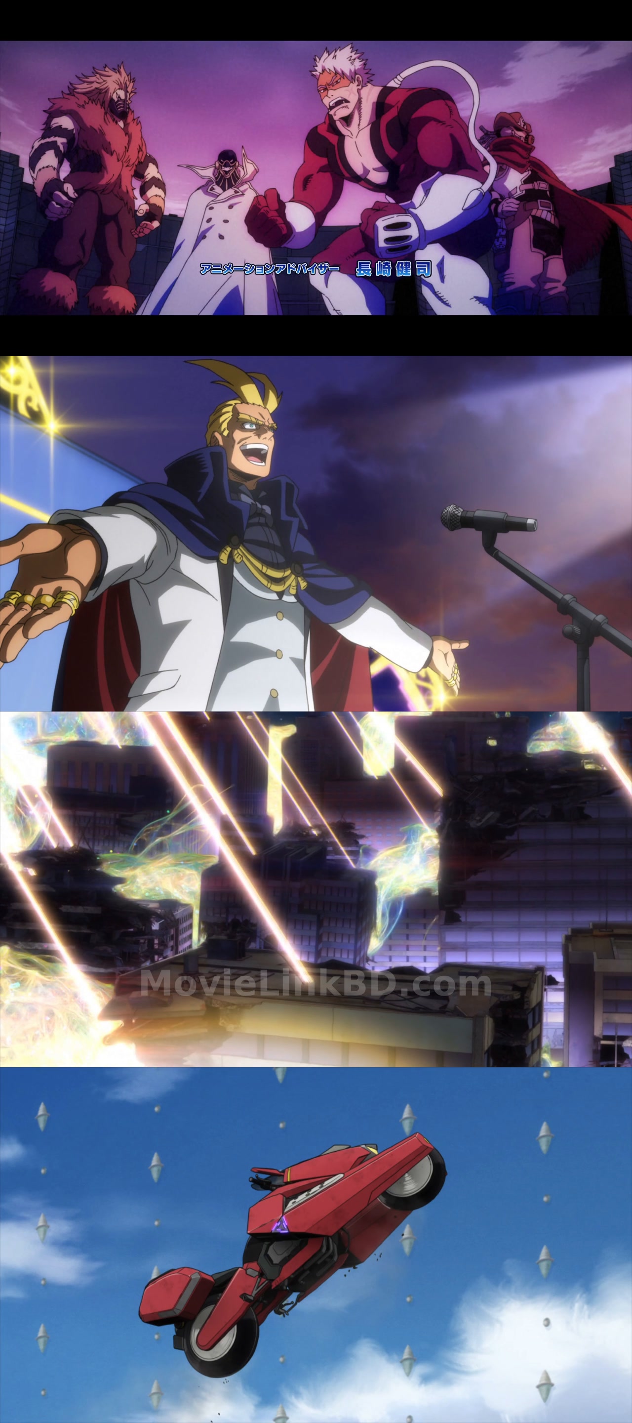 Screenshot of My Hero Academia: You're Next (2024) &bull; Hindi + Japanese on MovieLinkBD