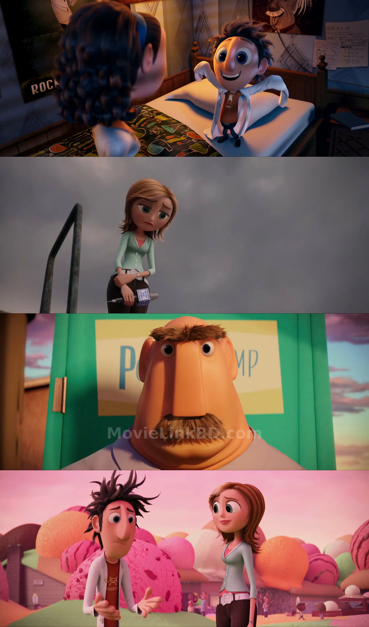 Cloudy with a Chance of Meatballs (2009) &bull; English + Hindi + Dual Audio on MovieLinkBD Movie