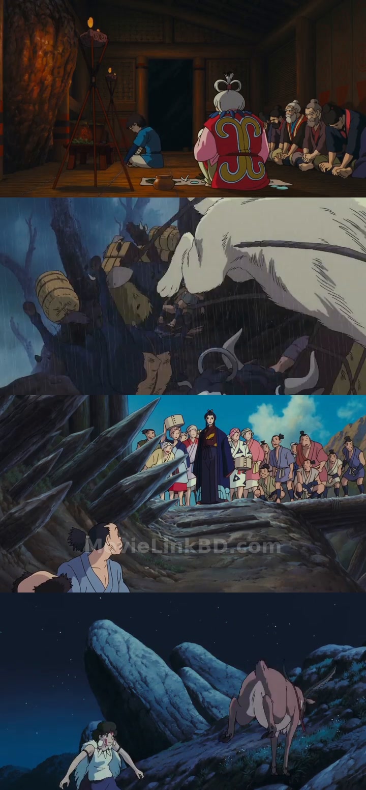 Princess Mononoke (1997) &bull; Hindi + Dual Audio on MovieLinkBD Movie