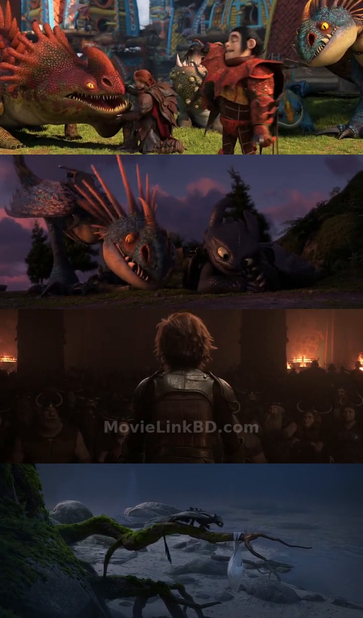 How to Train Your Dragon: The Hidden World (2019) &bull; English + Hindi on MovieLinkBD Movie