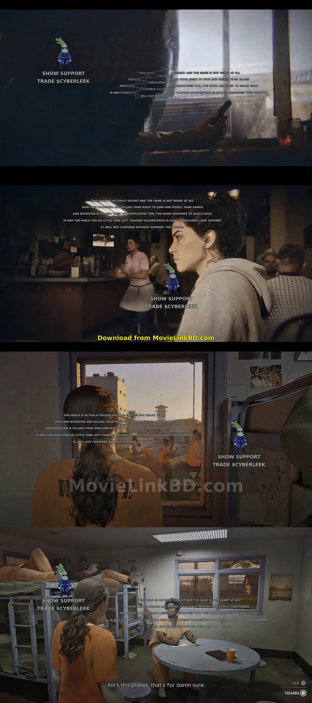 Screenshot of Gta 6  Lucia new leak gameplay Video (2026) &bull; English on MovieLinkBD
