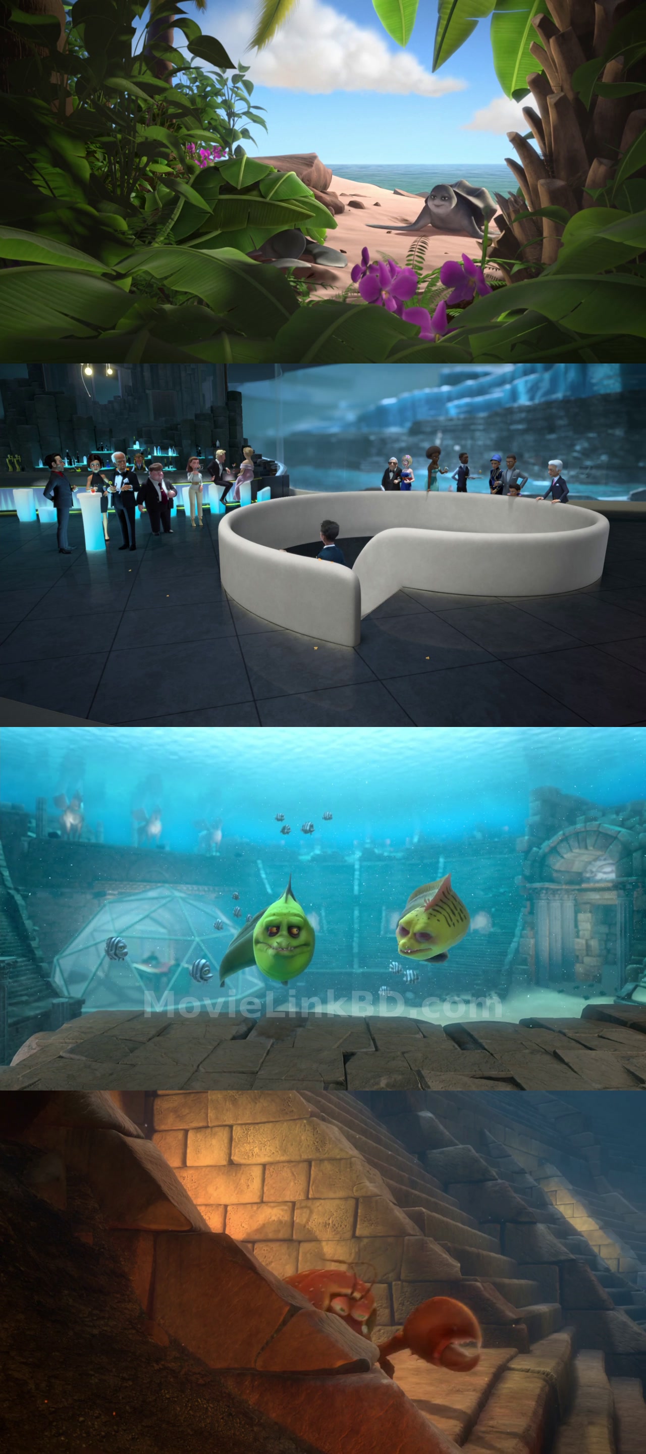Screenshot of A Turtle's Tale 2: Sammy's Escape from Paradise (2012) &bull; English on MovieLinkBD