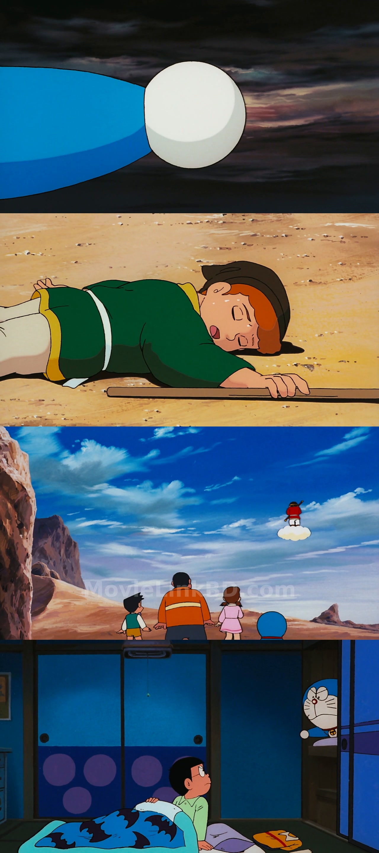 Screenshot of Doraemon: The Record of Nobita's Parallel Visit to the West (1988) &bull; Japanese + Hindi on MovieLinkBD