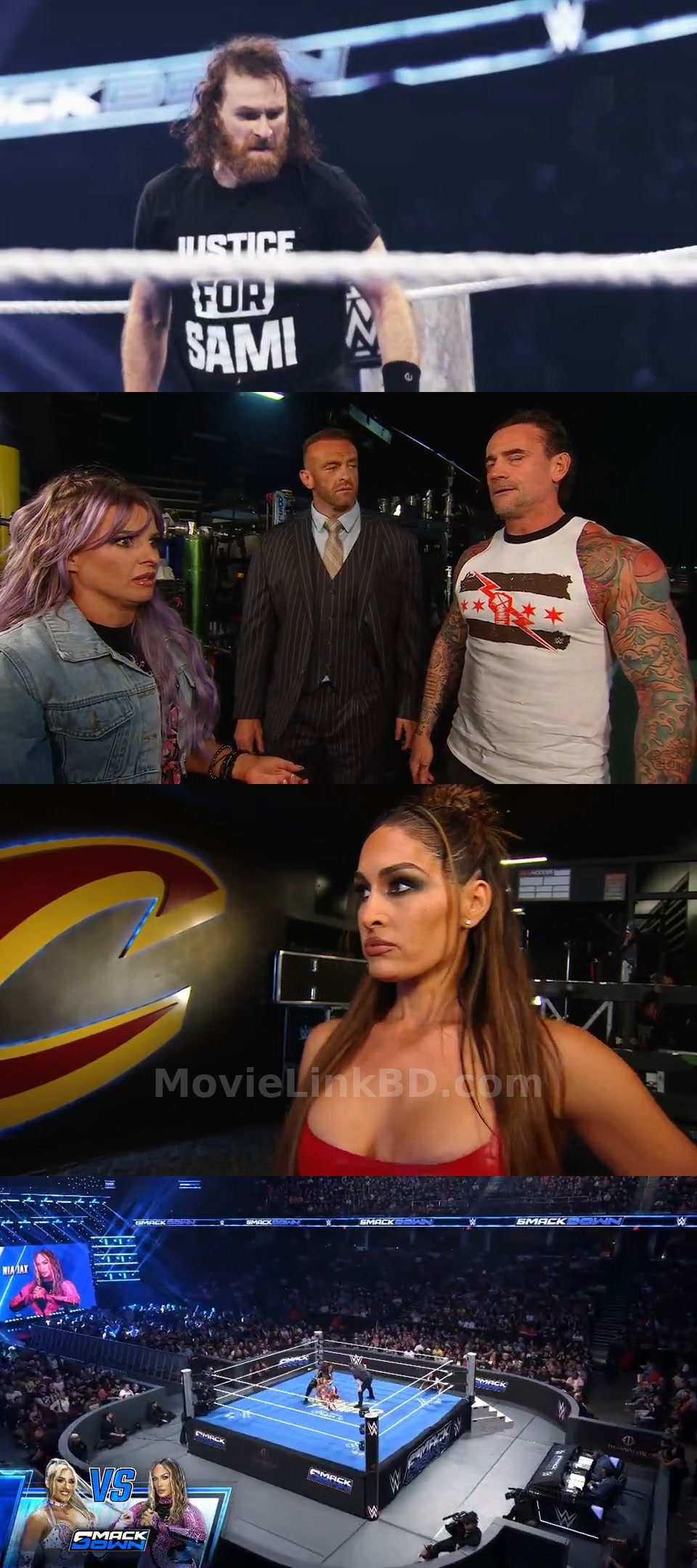 Screenshot of WWE Friday Night SmackDown (4 September 2026) &bull; Hindi on MovieLinkBD
