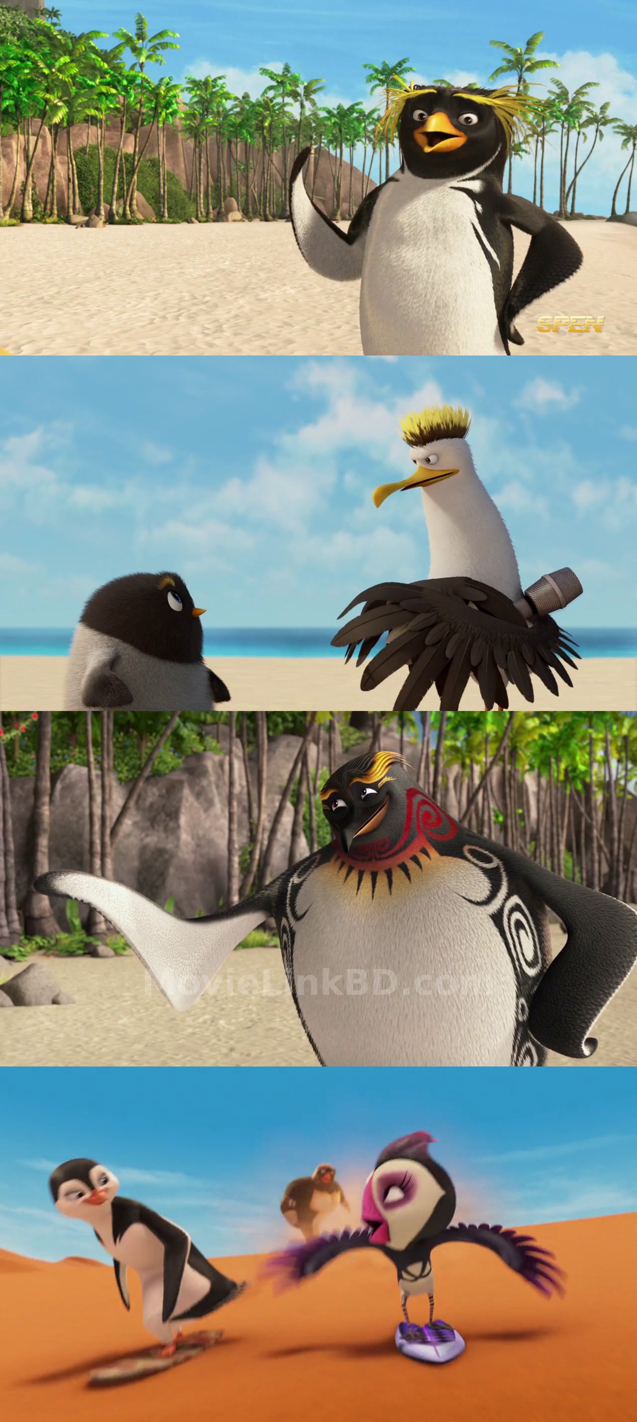 Screenshot of Surf's Up 2: WaveMania (2017) &bull; Hindi + English on MovieLinkBD