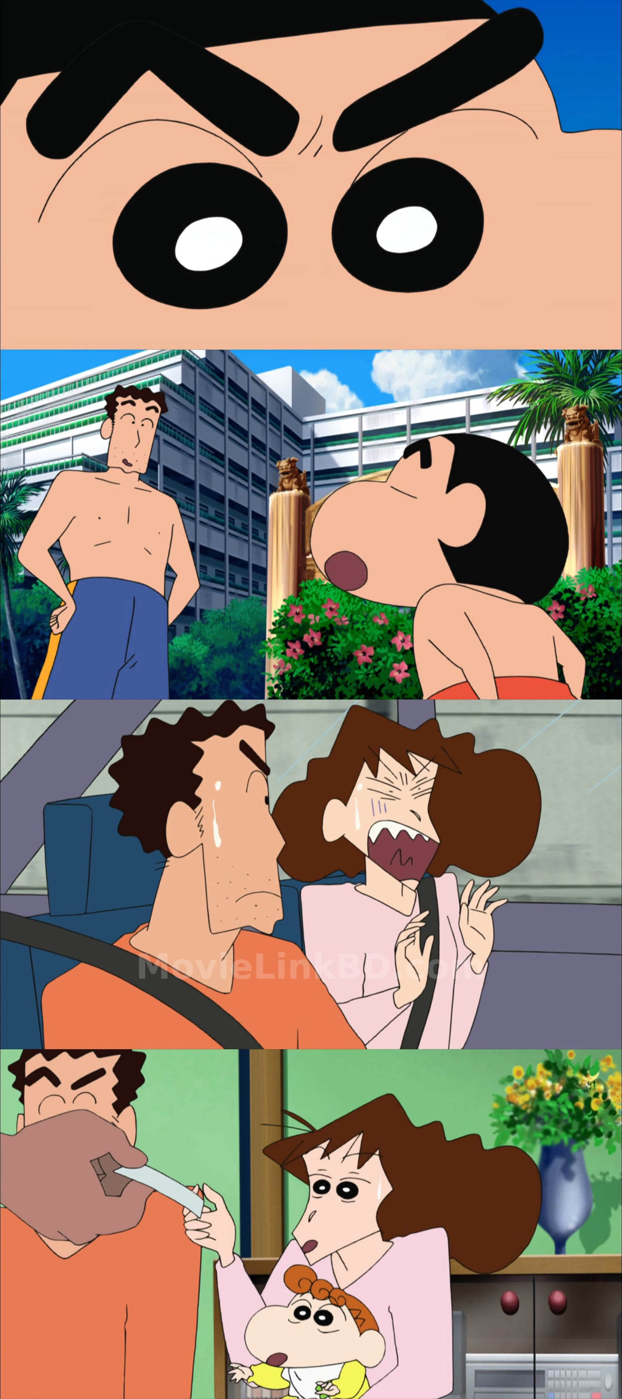 Screenshot of Crayon Shin-chan: Fierceness That Invites Storm! The Singing Buttocks Bomb  Hindi ORG (2007) Japanese Download | MovieLinkBD TV